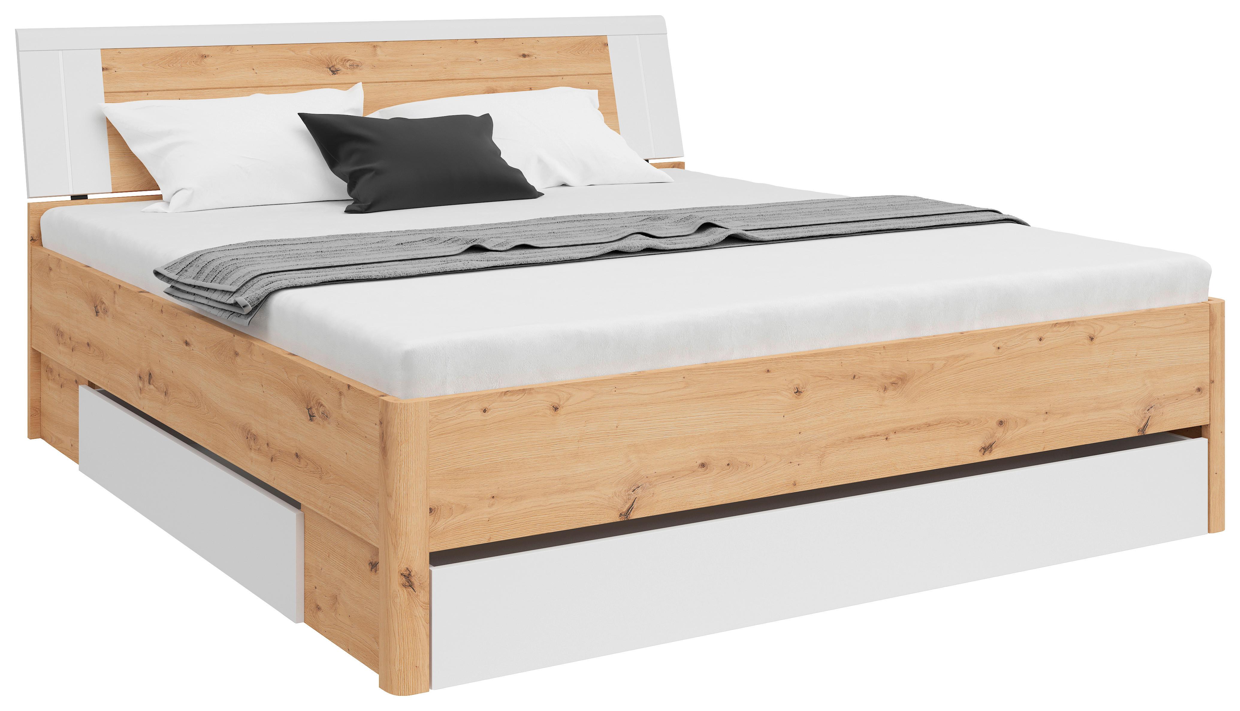 Stauraumbett SATURN mit LED-Beleuchtung