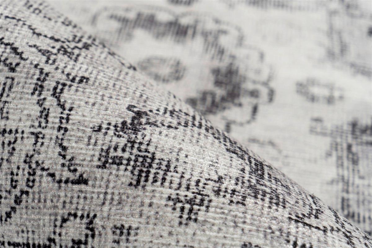 Flachwebteppich Vintage 8400 Hellgrau, 200x290 cm - Hellgrau, KONVENTIONELL, Textil (200/290cm)