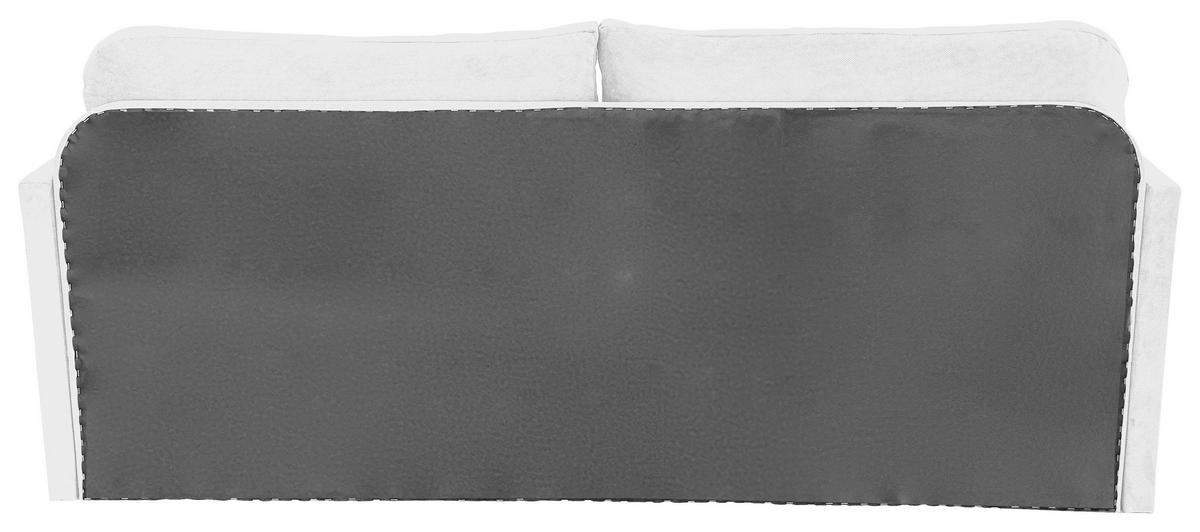 Schlafsofa mit Bettkasten Milan Weiß B: 203 cm - Schwarz/Weiß, Design, Textil (203/77/86cm) - MID.YOU