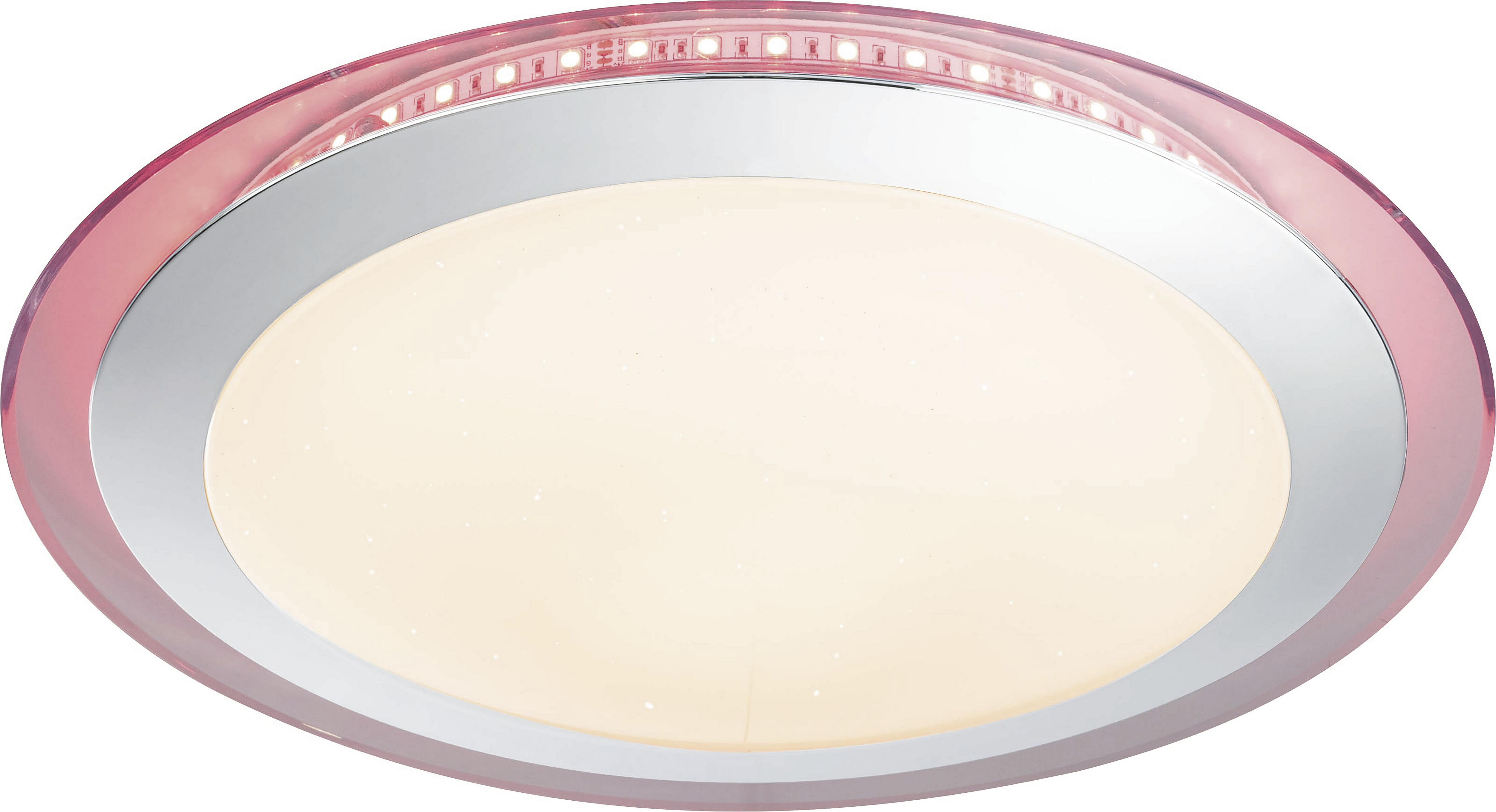 Stropní Led Svítidlo Uko Ø 53cm, 24 Watt - bílá/čiré, Konvenční, kov/plast (53/8,5cm) - Modern Living