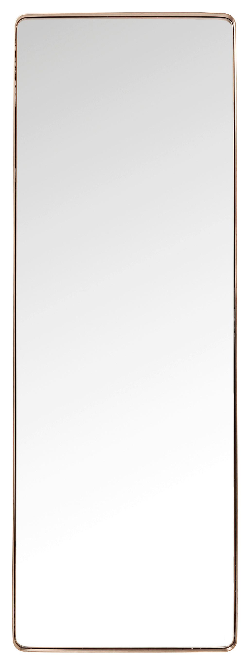 Wandspiegel Curve Rectangular Copper - Kupferfarben, LIFESTYLE, Glas/Metall (70/200/5cm) - Kare-Design