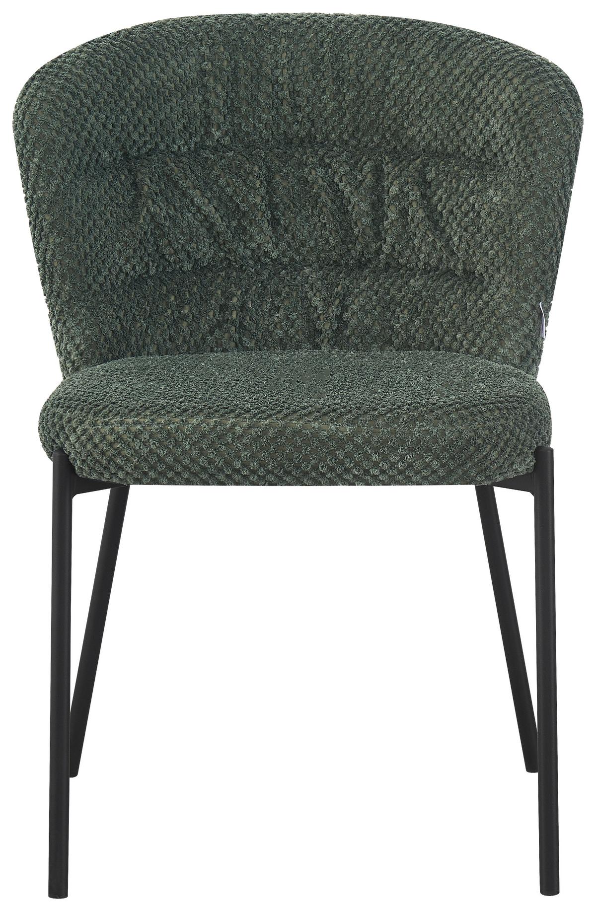 ŽIDLE EMILY - černá/zelená, Lifestyle, kov/dřevo (55/79/59cm) - Mömax