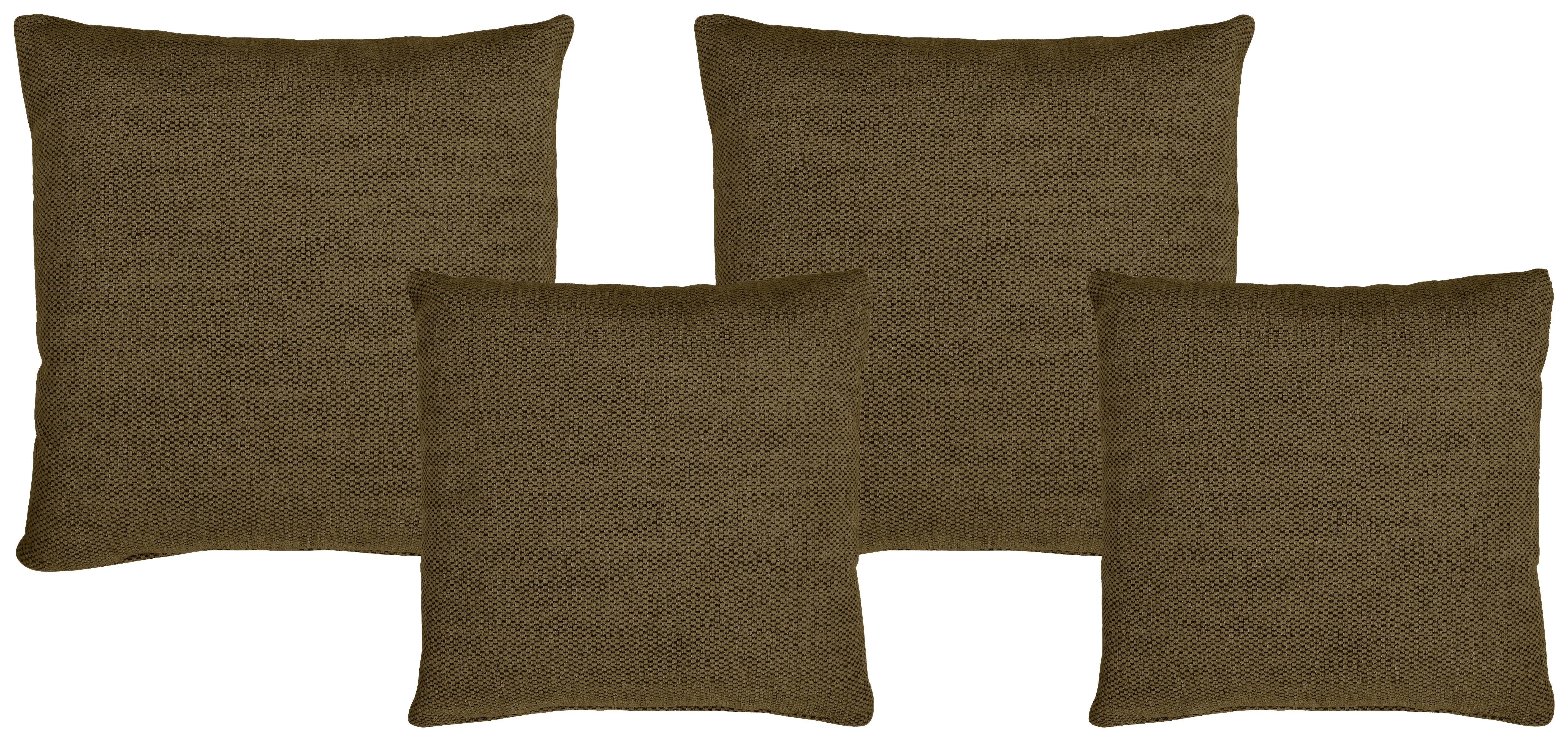 Zierkissenset Vouge Beige, 4 Stück, B: 42 cm - Grün, KONVENTIONELL, Textil (42/53/42/53cm) - Livetastic