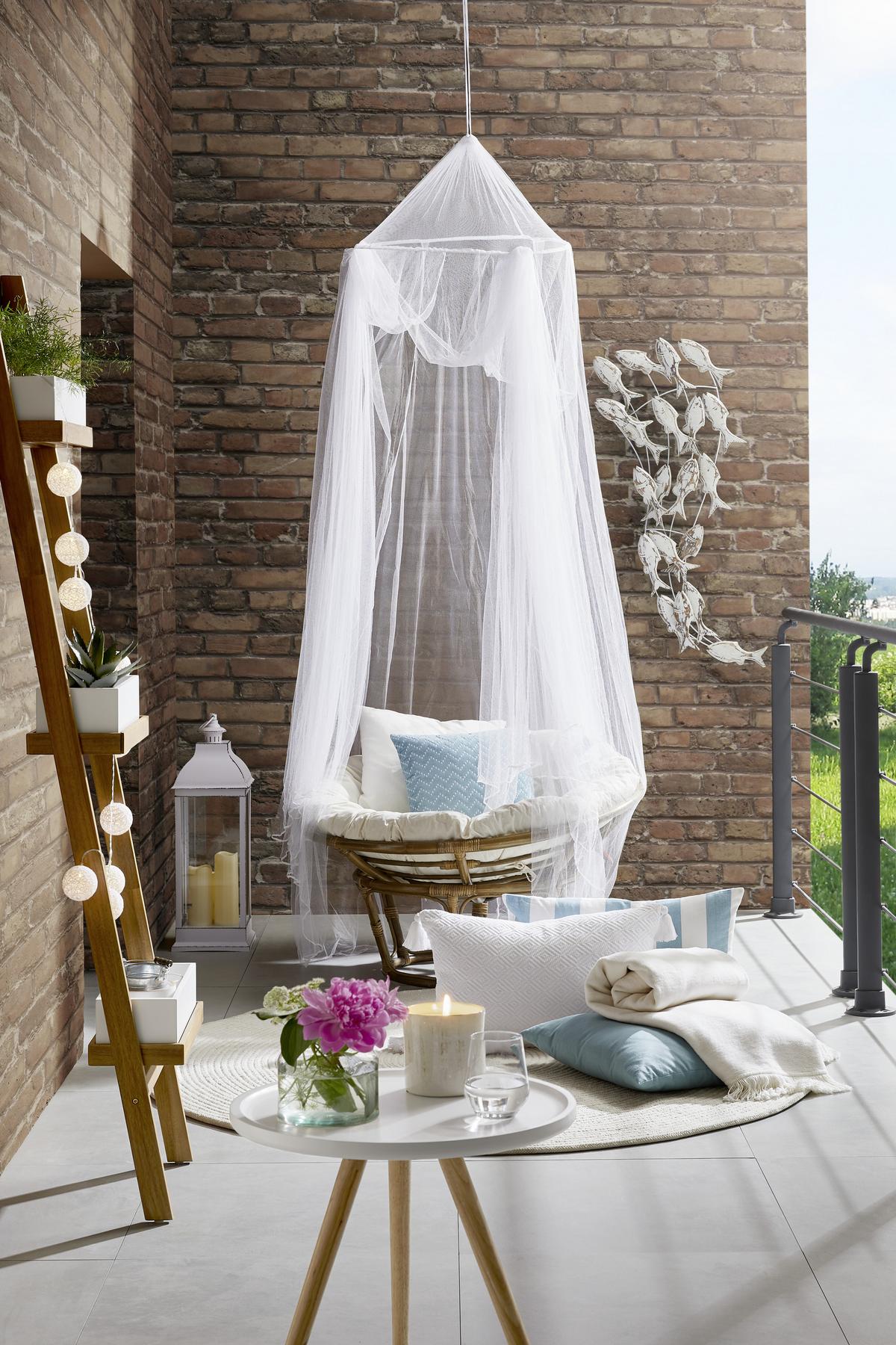 SIŤ NA KOMÁRY MARTA 2 - bílá, textil (60/1250/250cm) - Modern Living