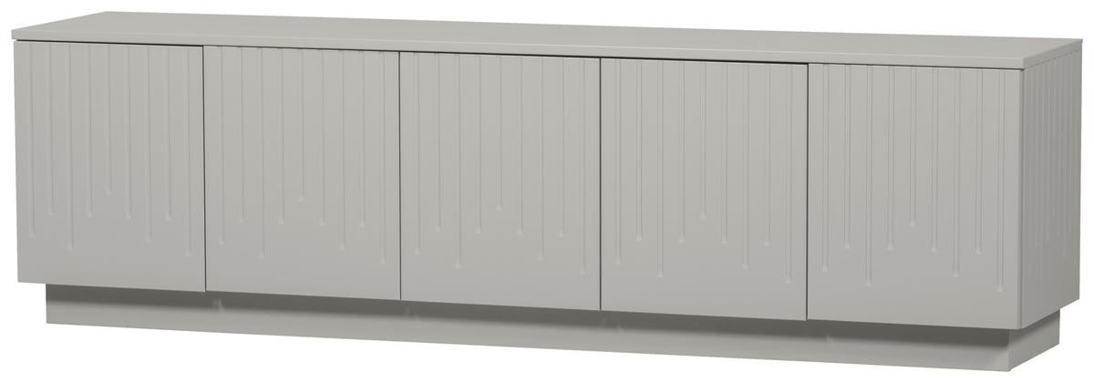 Lowboard Pencil Hellgrau B: 180cm - Hellgrau, Design, Holz (180/52/40cm) - Livetastic