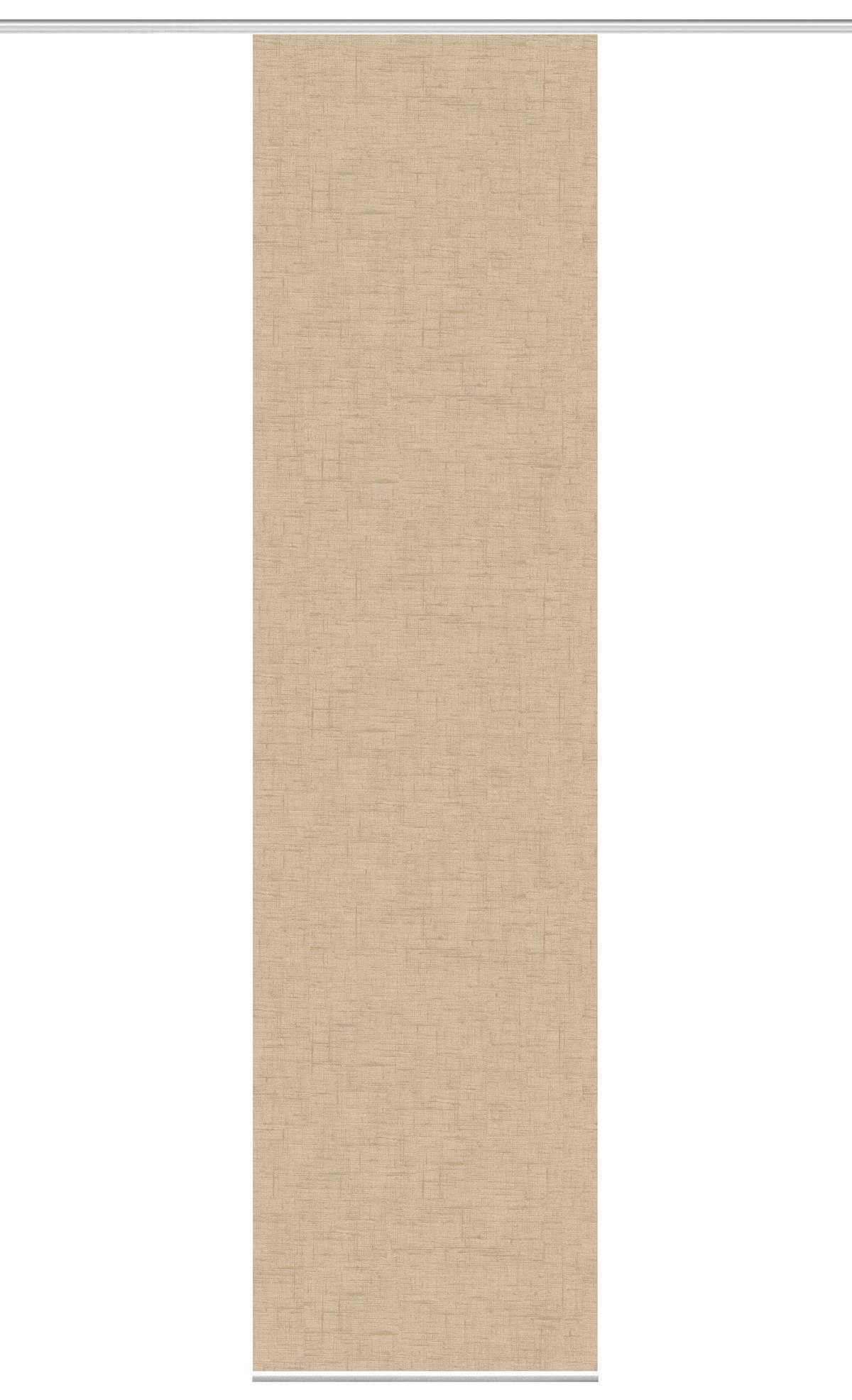 Flächenvorhang Pive - Sandfarben, ROMANTIK / LANDHAUS, Textil (60/245cm)