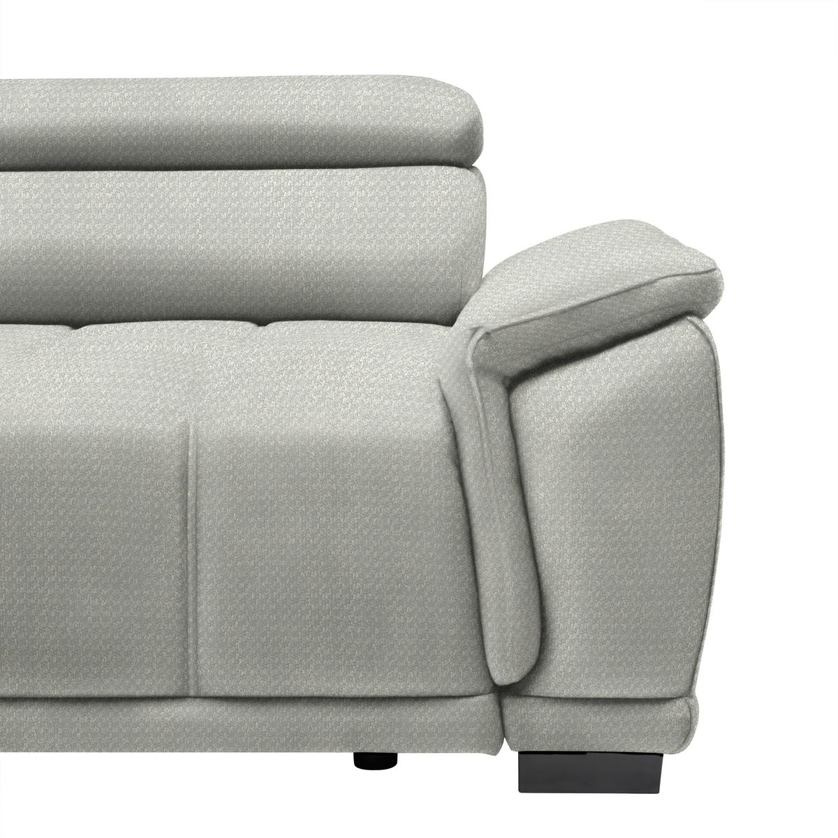 Rohová sedačka GRINALDI, levá, písková - černá/pískové barvy, Moderní, textil/plast (206/283cm) - Premium Living
