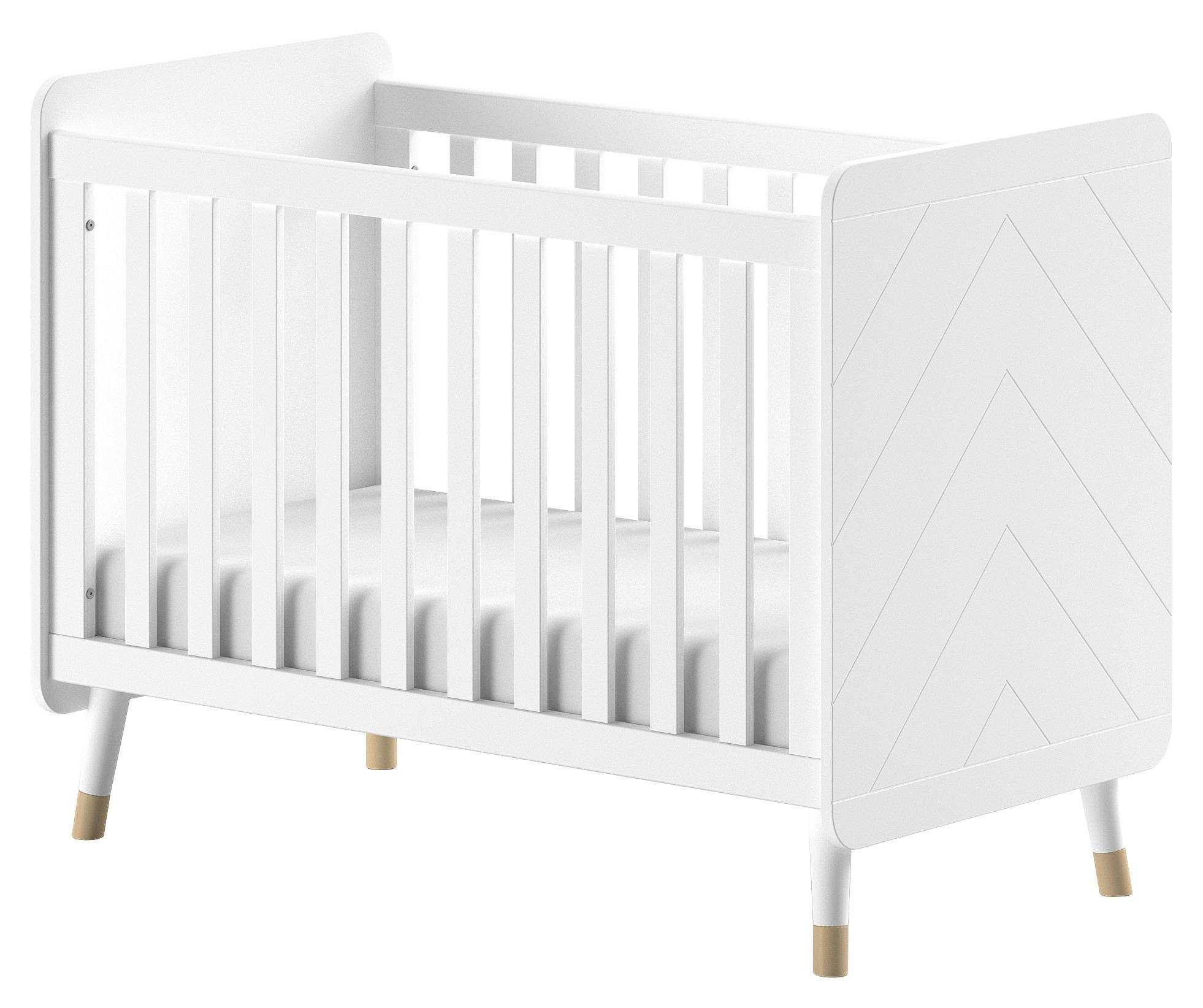 Gitterbett Billy - Weiß, MODERN, Holzwerkstoff (60/120cm) - MID.YOU