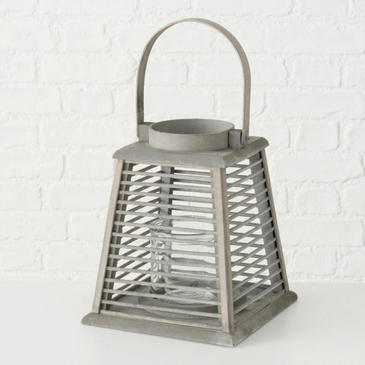 Windlicht Holz Braun Ø 21 cm - Braun, MODERN, Holz/Holzwerkstoff (21/28/25cm)