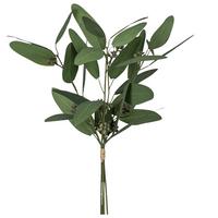 Umelá rastlina EUKALYPTUSBUND, V: 38 cm - sivá/zelená, Konventionell, plast (38cm) - Mömax