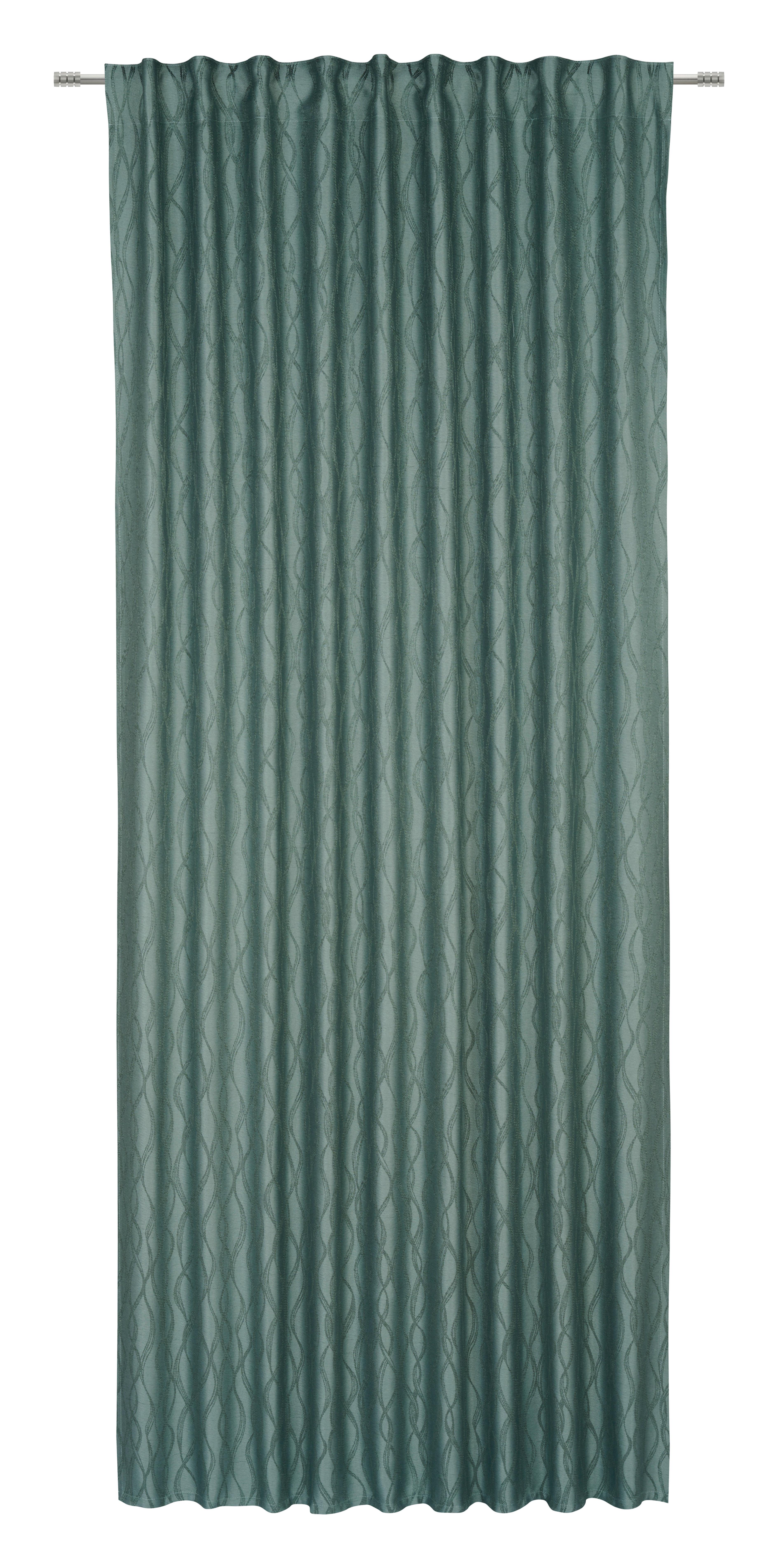 Verdunkelungsvorhang Loreen - Grün, ROMANTIK / LANDHAUS, Textil (140/245cm) - James Wood