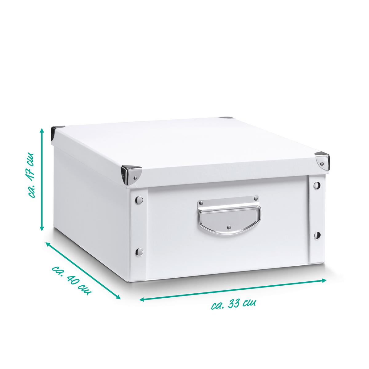 Aufbewahrungsbox mit Deckel 40x33x17 cm - Basics, Karton (40/33/17cm)