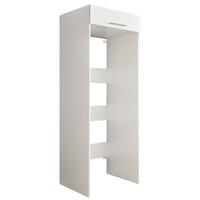 Skříň na pračku a sušičku - bílá - bílá, Basics, kompozitní dřevo (67,5/200/67,5cm)