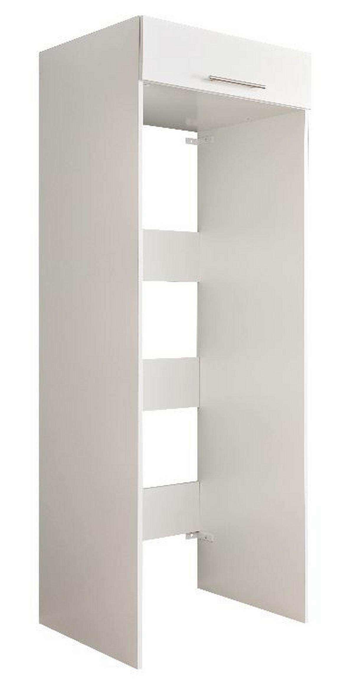 Skříň na pračku a sušičku - bílá - bílá, Basics, kompozitní dřevo (67,5/200/67,5cm)