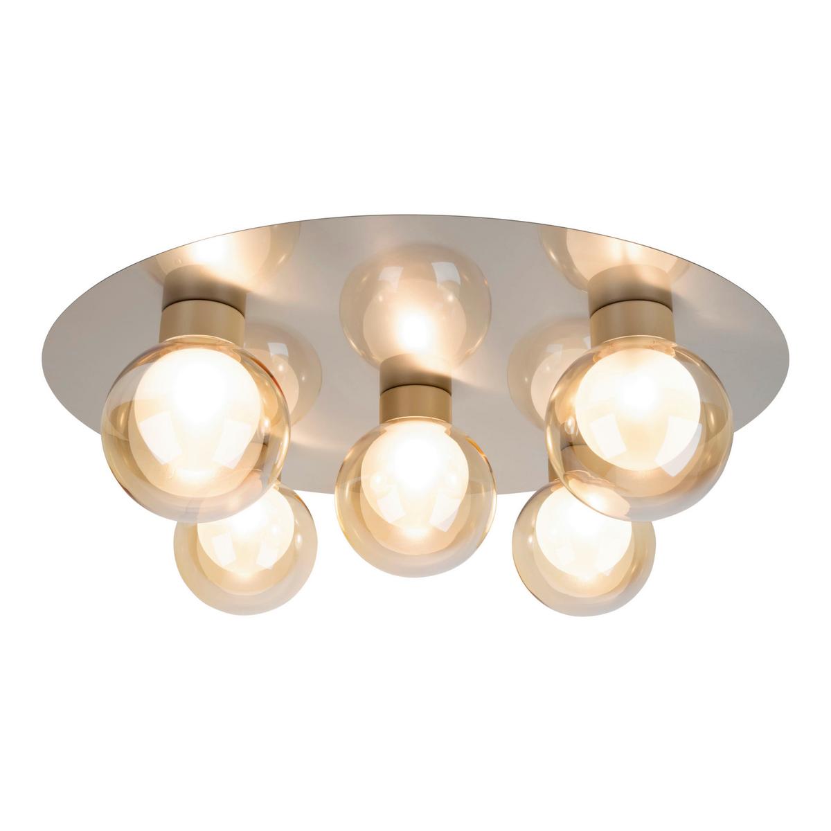 Deckenleuchte Exkl. G9, 25w - Weiß, Trend, Glas/Metall (43/16,5cm) - Näve