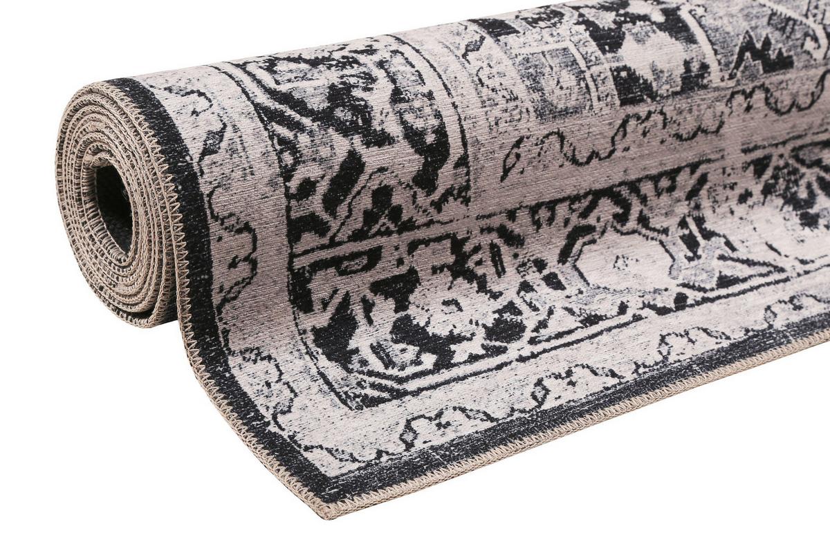 Flachwebteppich Seelace - Grau, Design, Textil (130/190cm) - WECON HOME