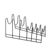 Deckelhalter Lido Lava Für 6 Topfdeckel, Schwarz - Schwarz, Basics, Metall (16/28/14cm)