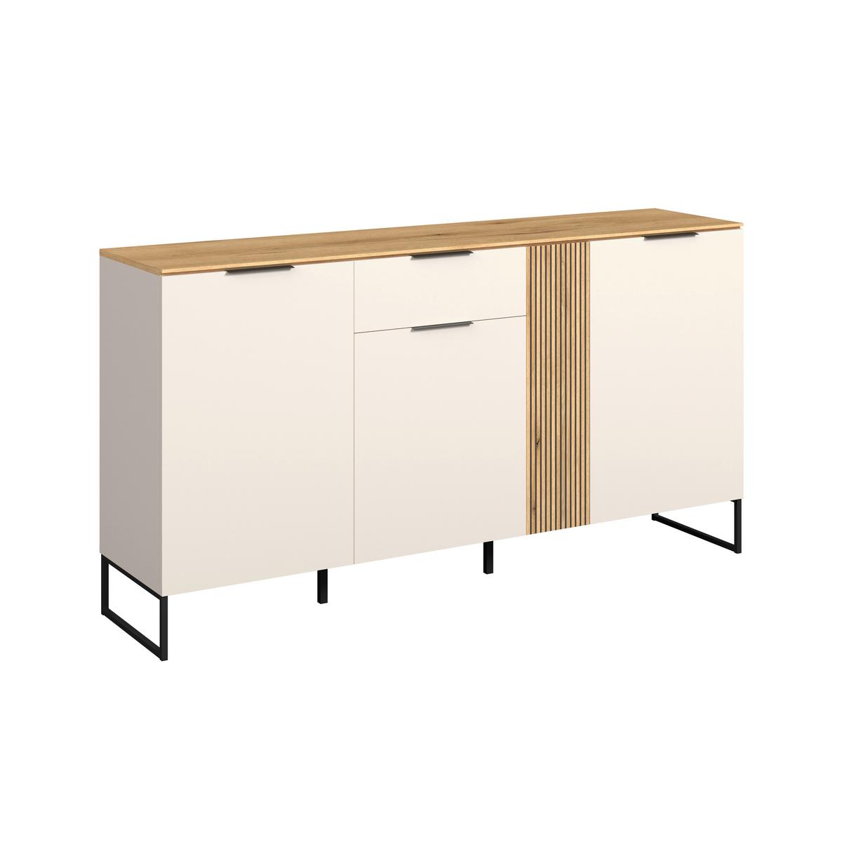 Sideboard King Eichefarben/Kaschmir B: 170cm - Kaschmir/Eichefarben, MODERN, Holzwerkstoff (170/90/40cm)