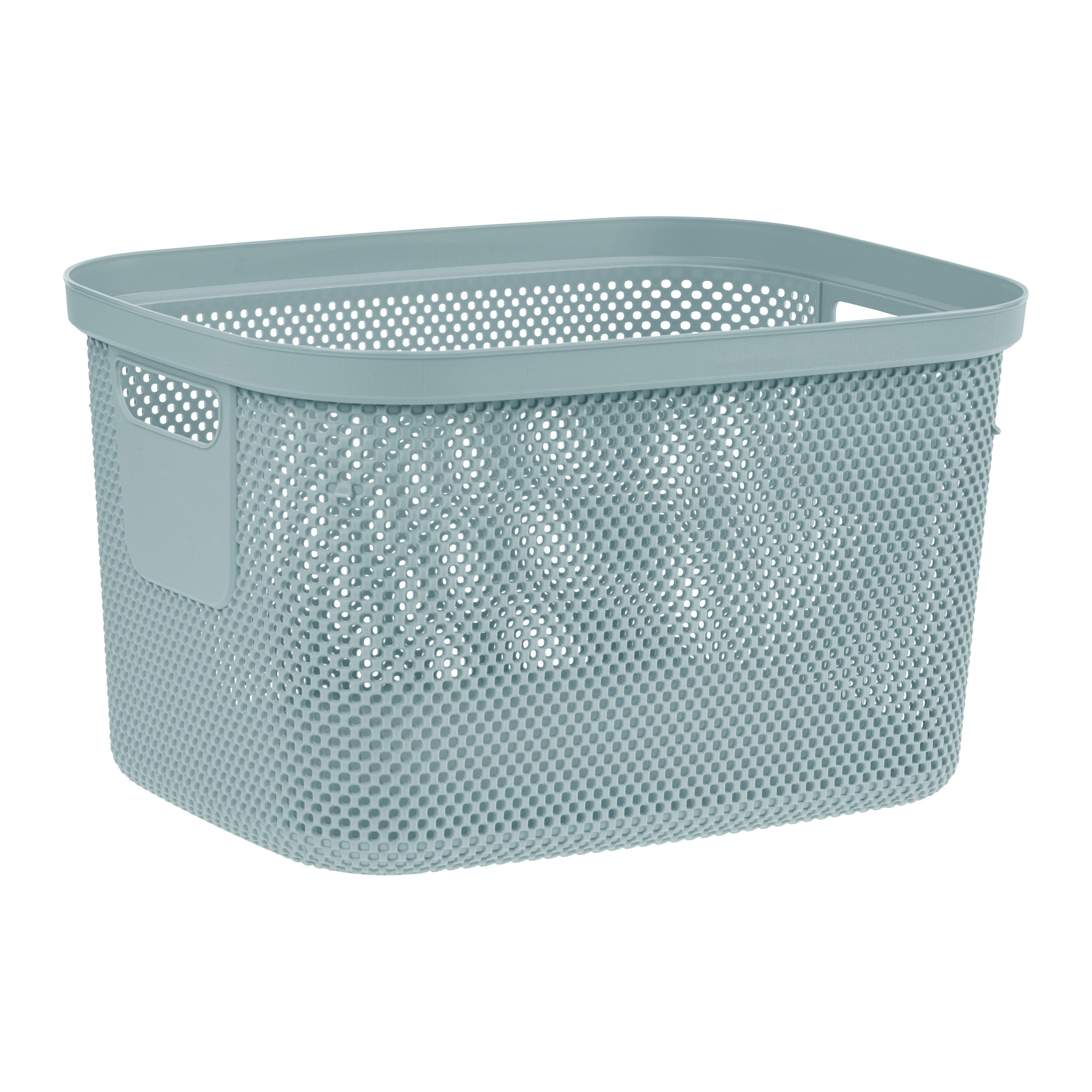 ÚLOŽNÝ KOŠÍK STINE -XL- CA. 18L - modrá, Modern, plast (38/28,5/22,5cm)