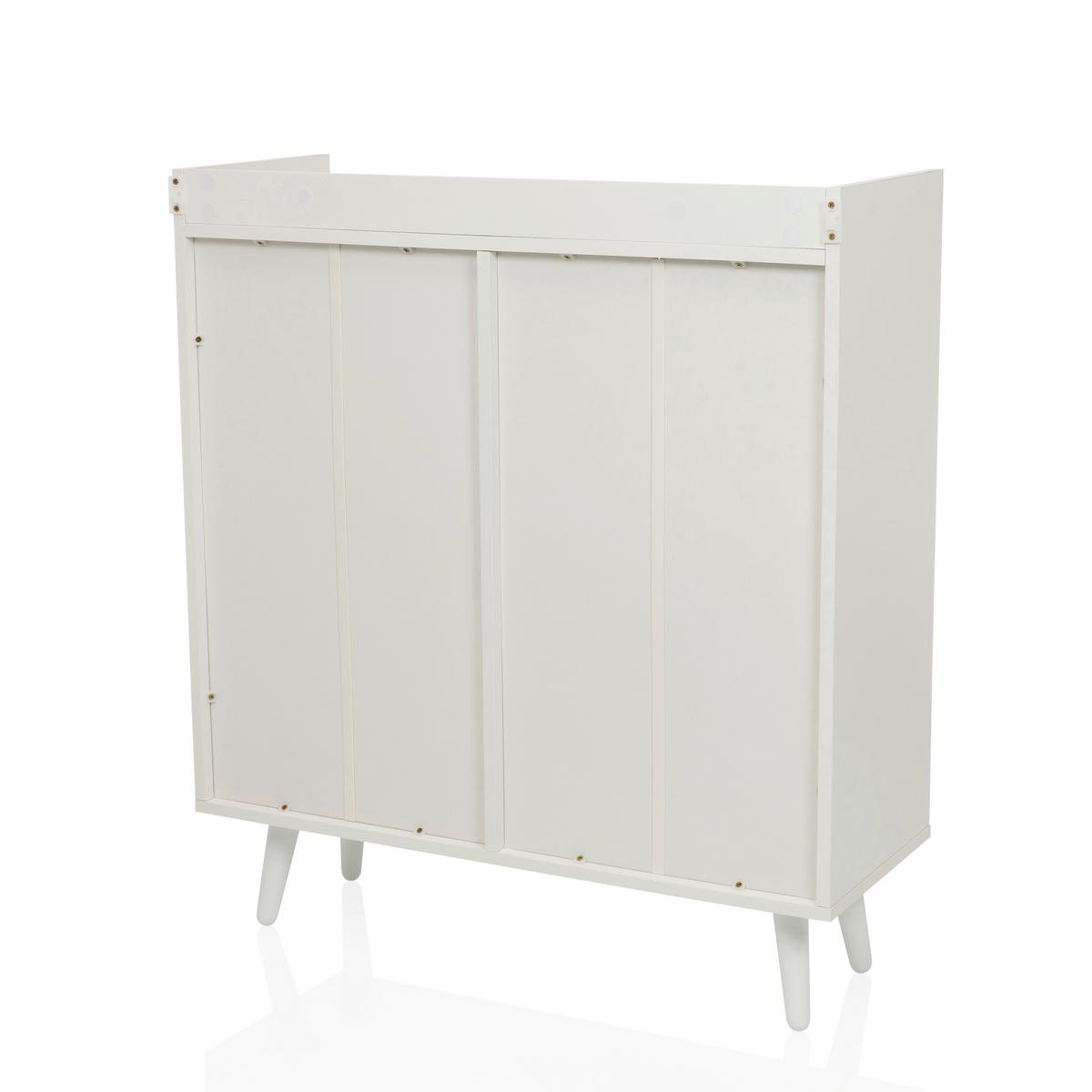 Kommode Myrdal Weiß B: 80 Cm - Weiß, MODERN, Holzwerkstoff (80/90/30cm) - MID.YOU