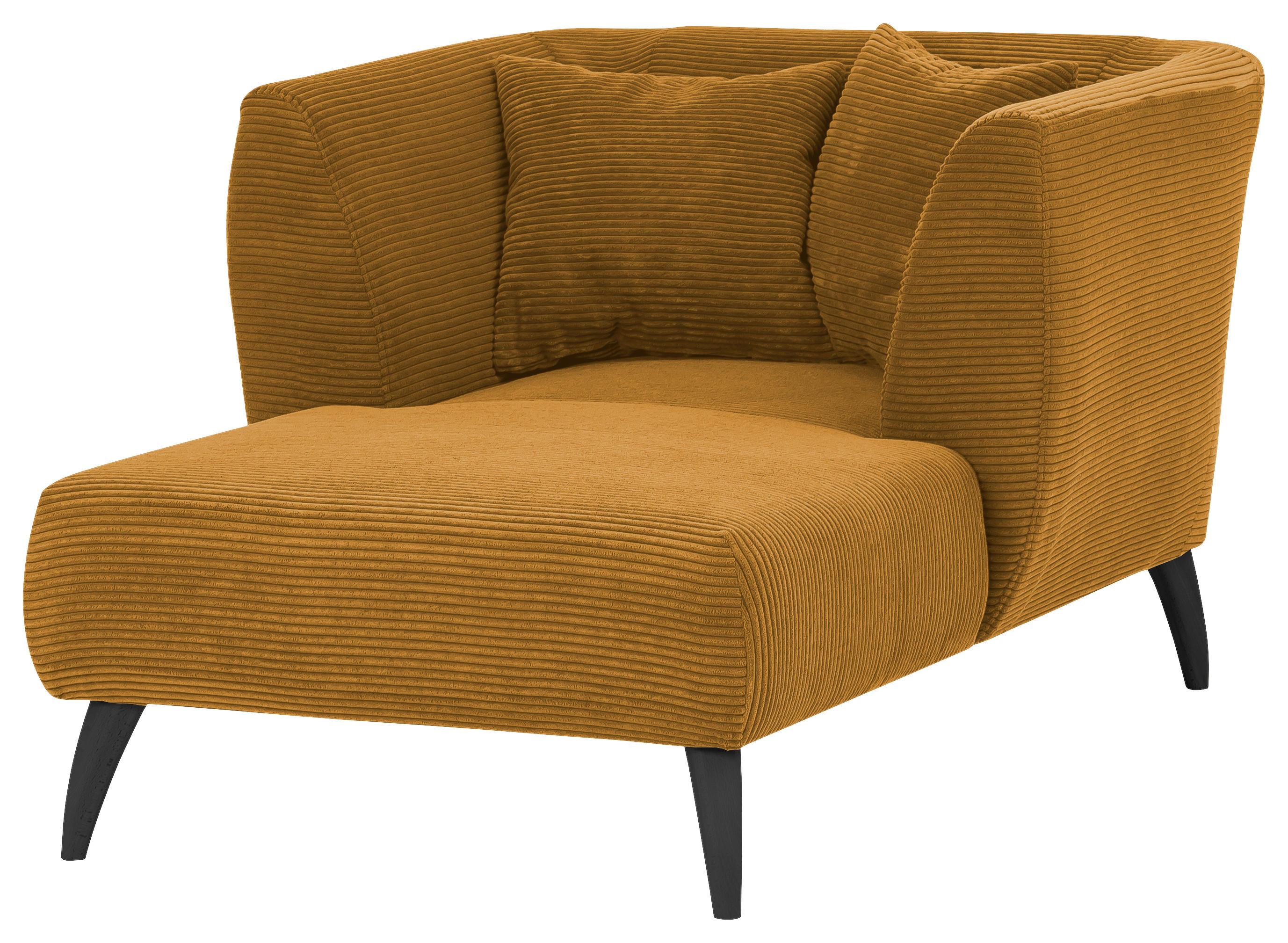 XXL-Sessel inkl. Zierkissen Colori Goldfarben - Goldfarben/Schwarz, MODERN, Textil (108/84/155cm) - MID.YOU