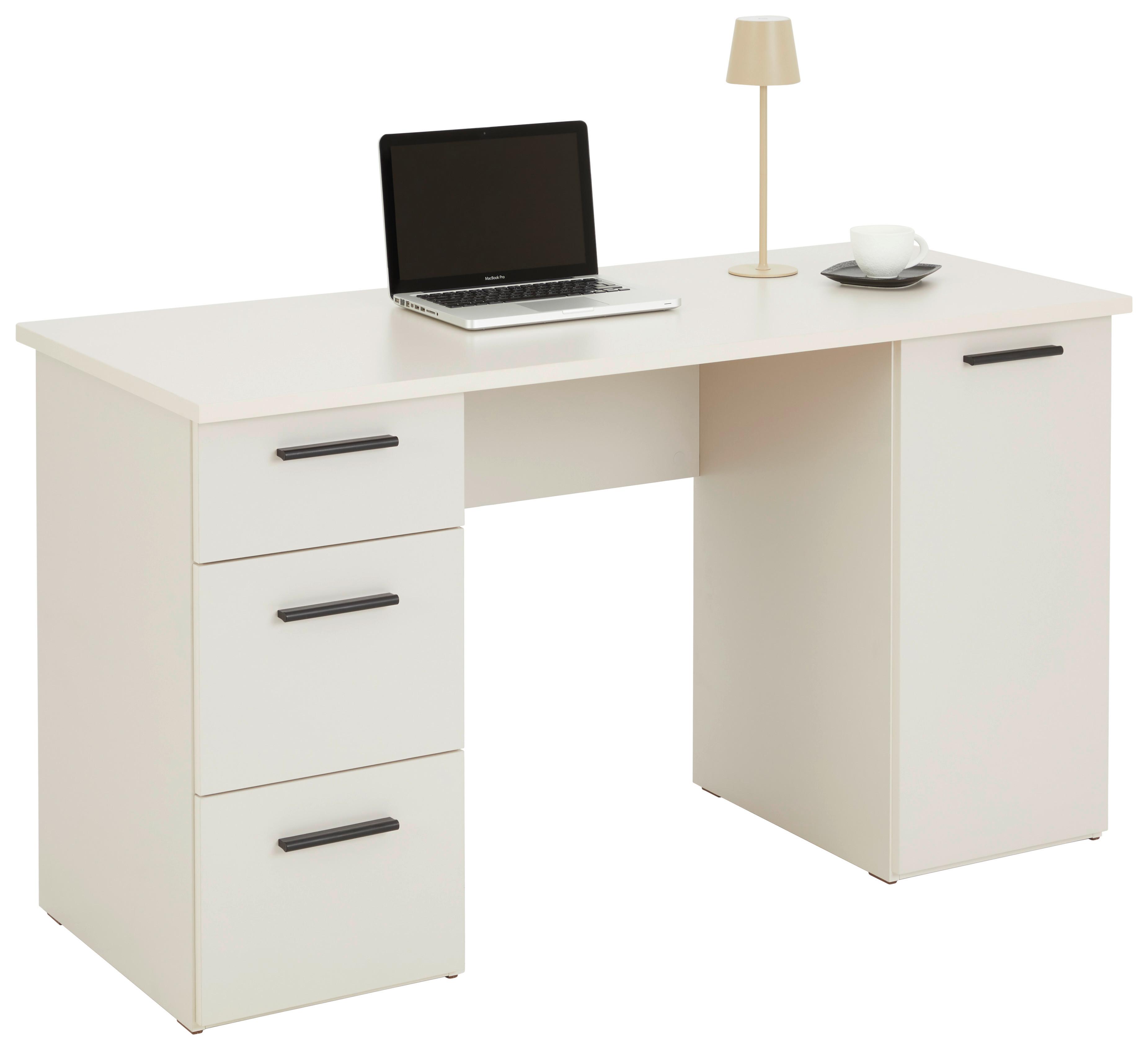 Schreibtisch mit Stauraum B 120 cm H 76cm - Kaschmir/Weiß, MODERN, Holzwerkstoff (120/76/60cm)