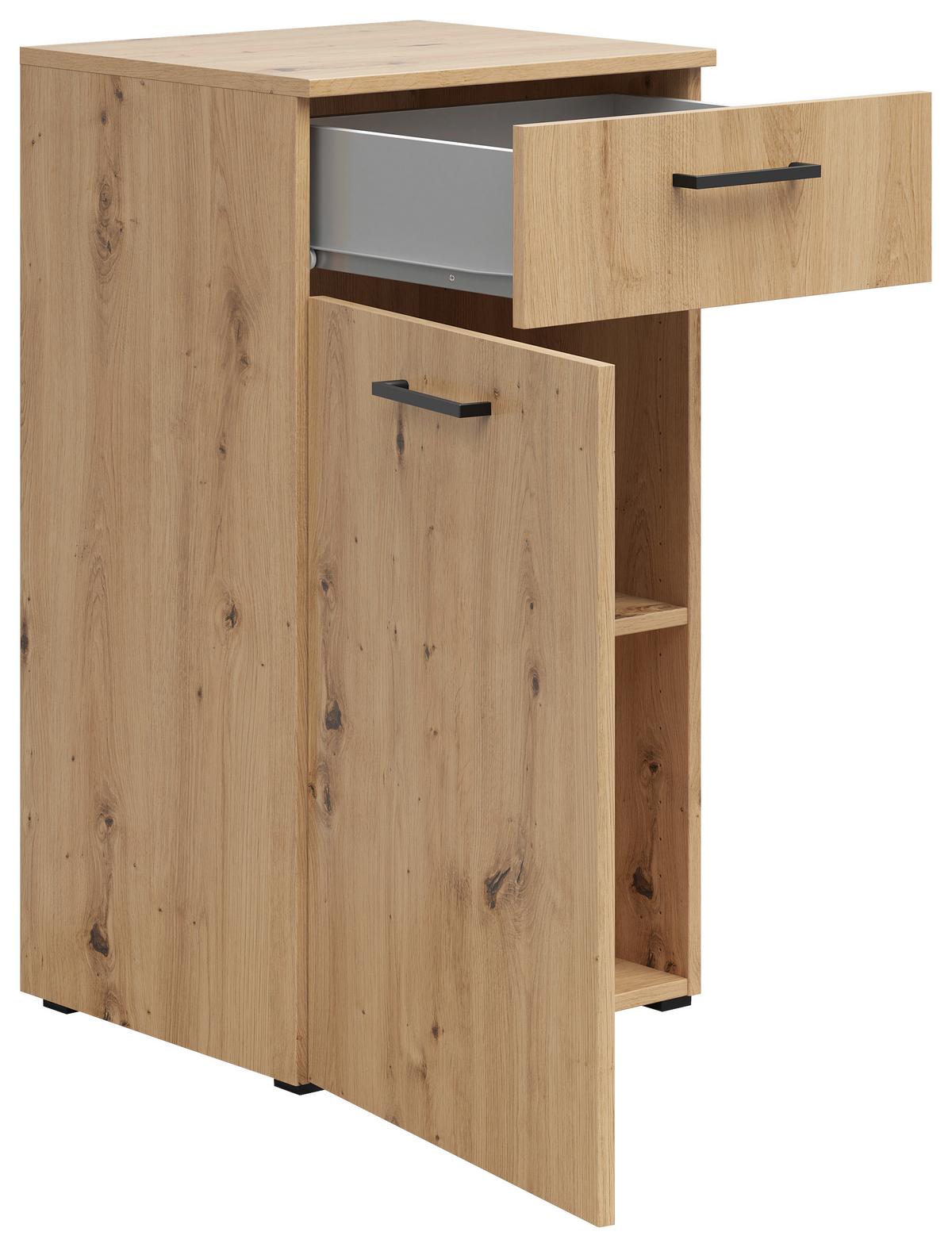 KOMODA MULTISTAURAUM - čierna/antracitová, Modern, kompozitné drevo/plast (45/83/40cm)