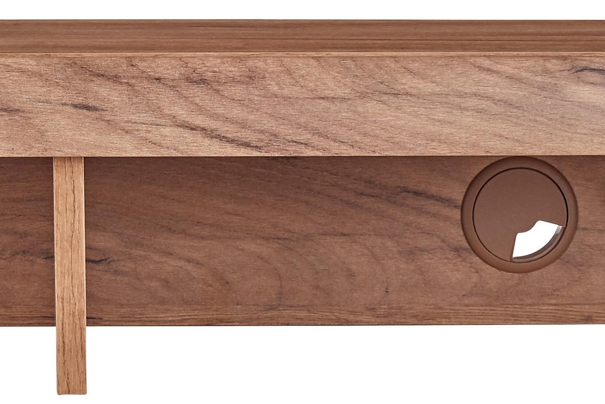 Tv-magasító Avensis New - tölgyfa színű, Konventionell, faalapú anyag (111,9/18,1/30cm) - Luca Bessoni