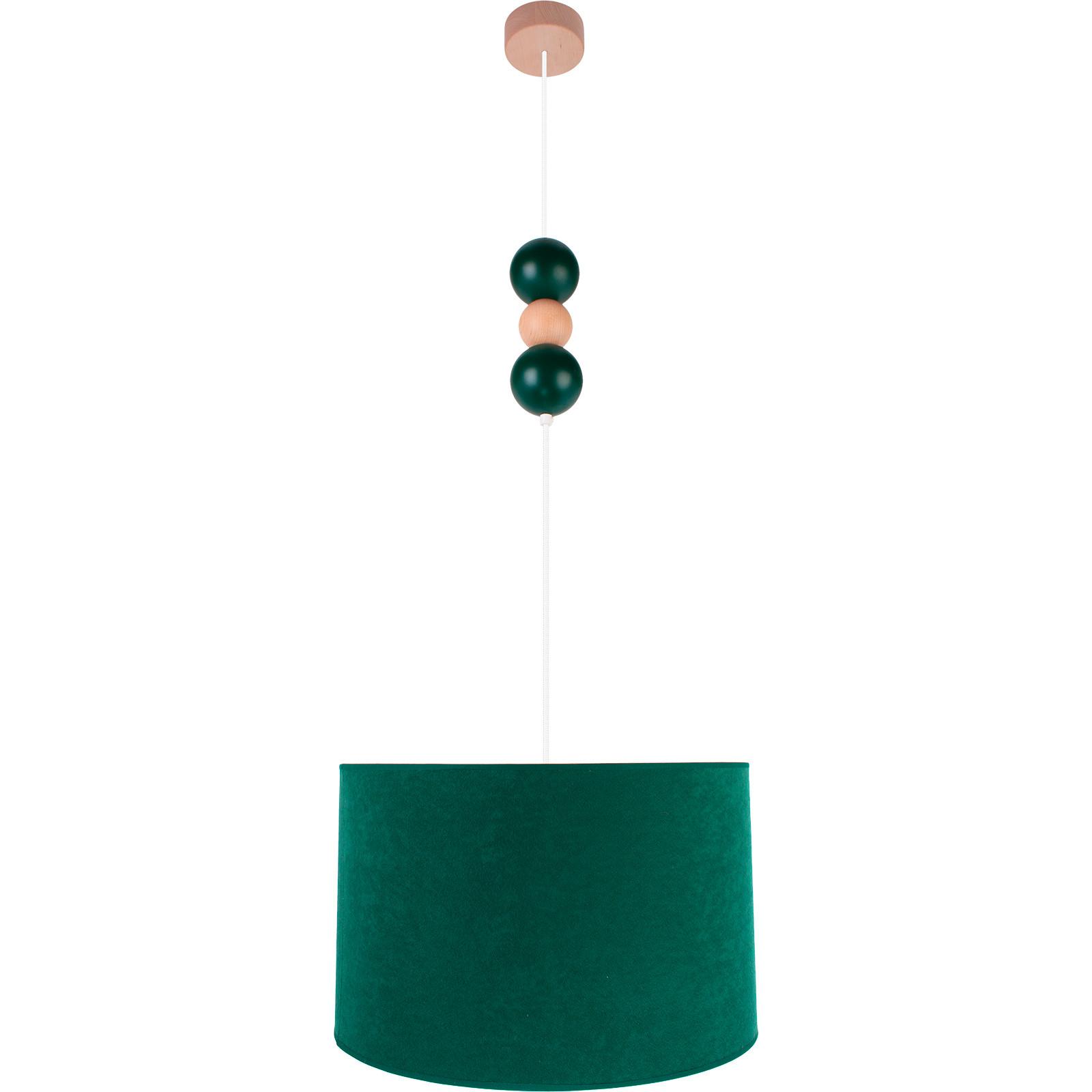 Hängeleuchte 8553153 Pendel Bolla 30 -Grün - Waldgrün/Naturfarben, Basics, Holz (30/110cm)