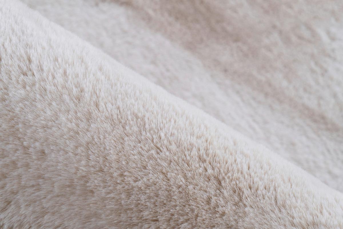 Hochflorteppich Saika 100 - Creme/Weiß, KONVENTIONELL, Textil (80/150cm)