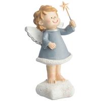 Dekoengel Gabriel - Blau/Beige, KONVENTIONELL, Kunststoff - Luca Bessoni