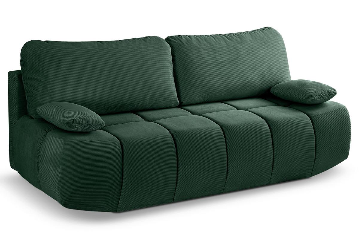 Schlafsofa Lauder Smaragdgrün B: 207cm - Smaragdgrün/Schwarz, Basics, Holz/Textil (207/93/105cm) - MID.YOU