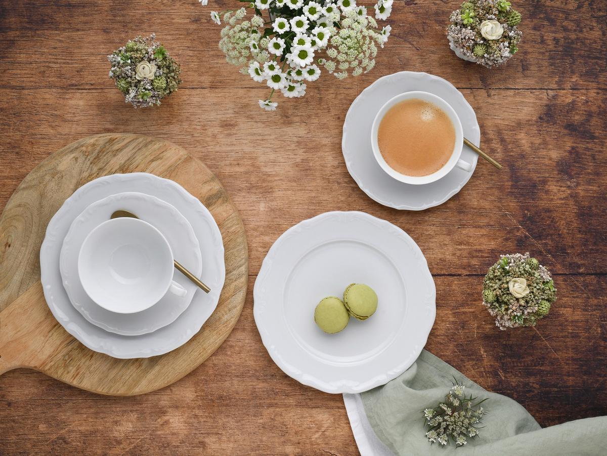 Kaffeeservice Maria Theresia Weiß 18--Teilig - Weiß, Basics, Keramik - Creatable