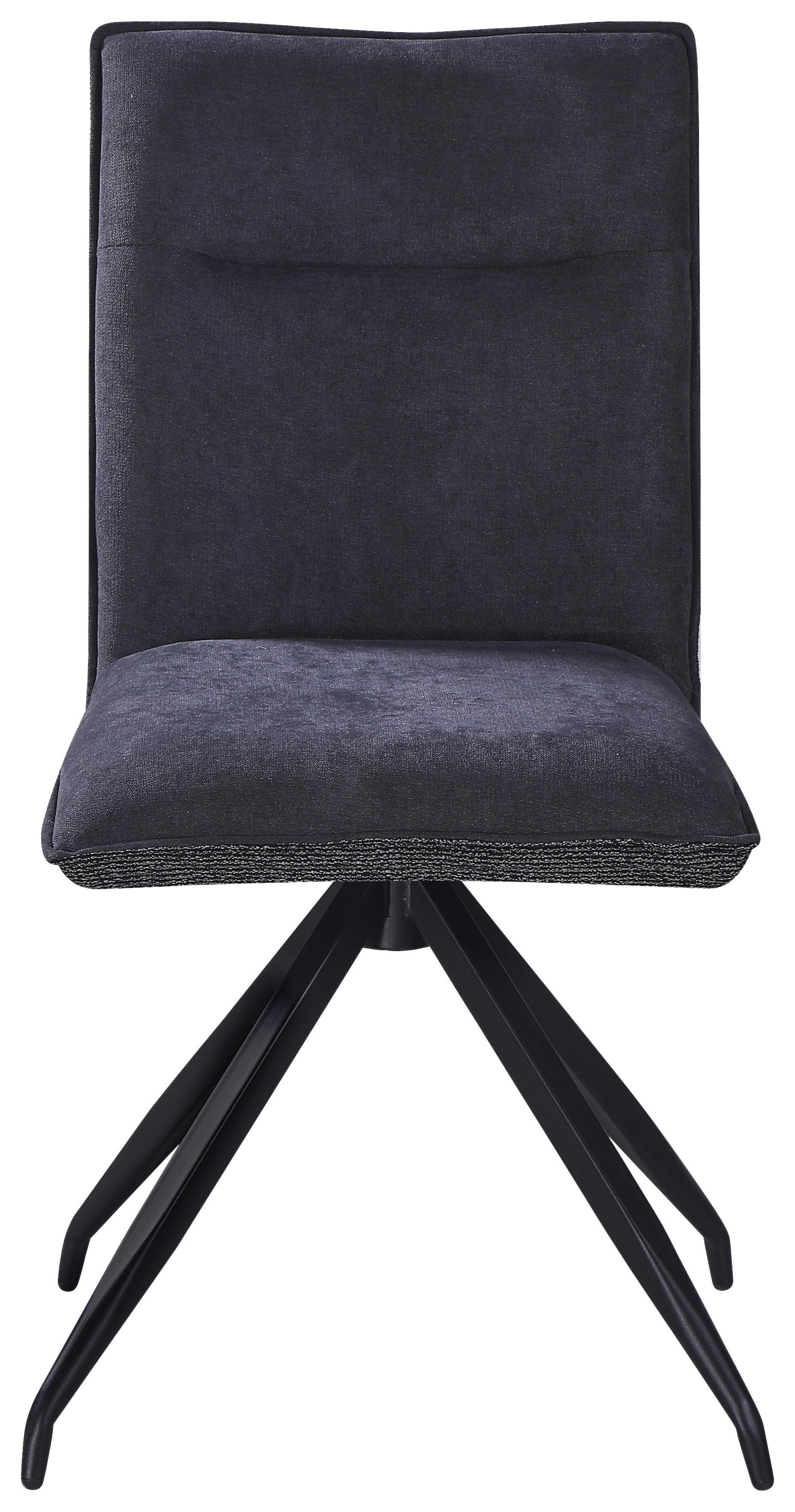 ŽIDLE NOVA - šedá/černá, Moderní, kov/textil (47/88/63cm) - Premium Living