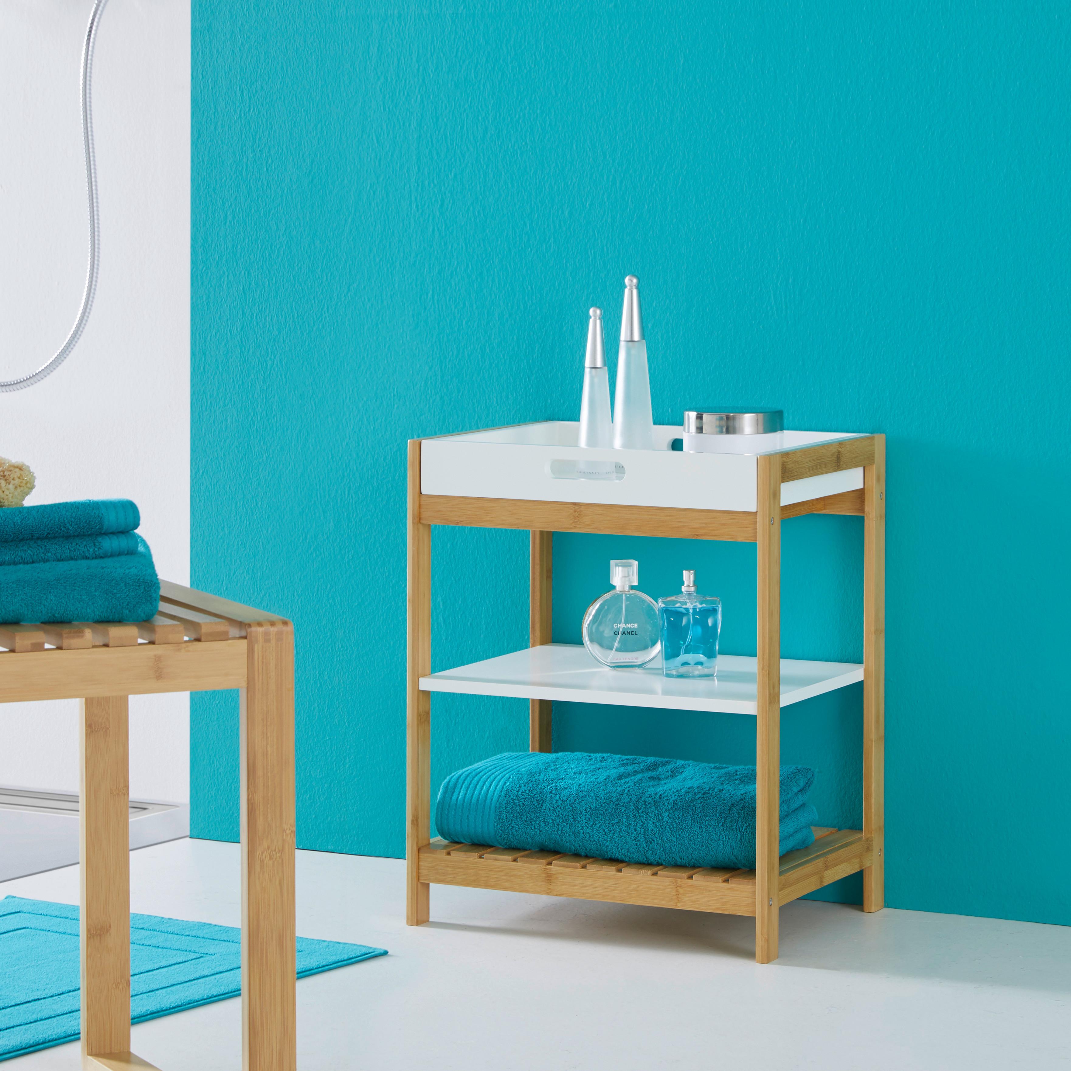 Regal Mirella - bílá/barvy buku, Moderní, dřevo (40/50/30cm) - Bessagi Home