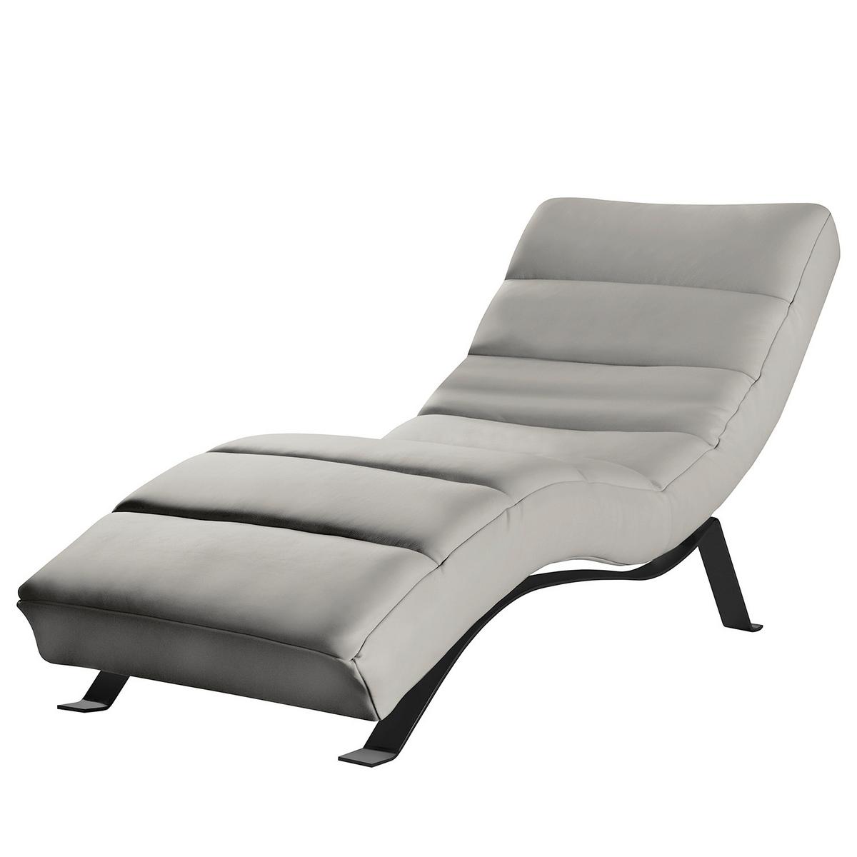 Relaxliege Swing Black Grau B: 65 Cm - Schwarz/Grau, Design, Textil (65/65-95/171cm) - Livetastic