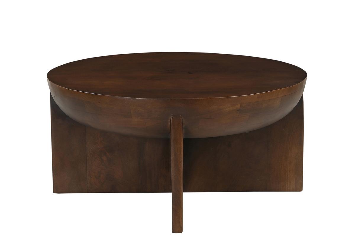 COUCHTISCH Mangoholz B: 90cm - Braun, Design, Holz (90/90/42cm) - MID.YOU
