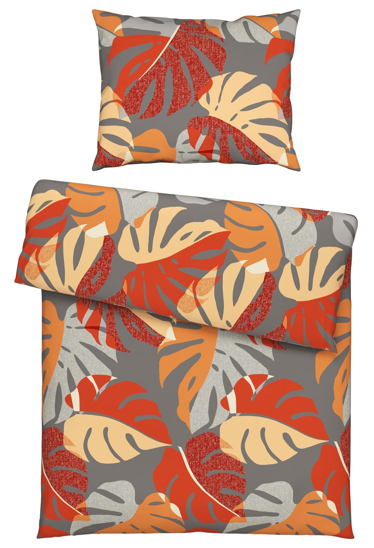 Ágyneműhuzat-garnitúra Paula - piros/szürke, Modern, textil (140/200cm) - Luca Bessoni