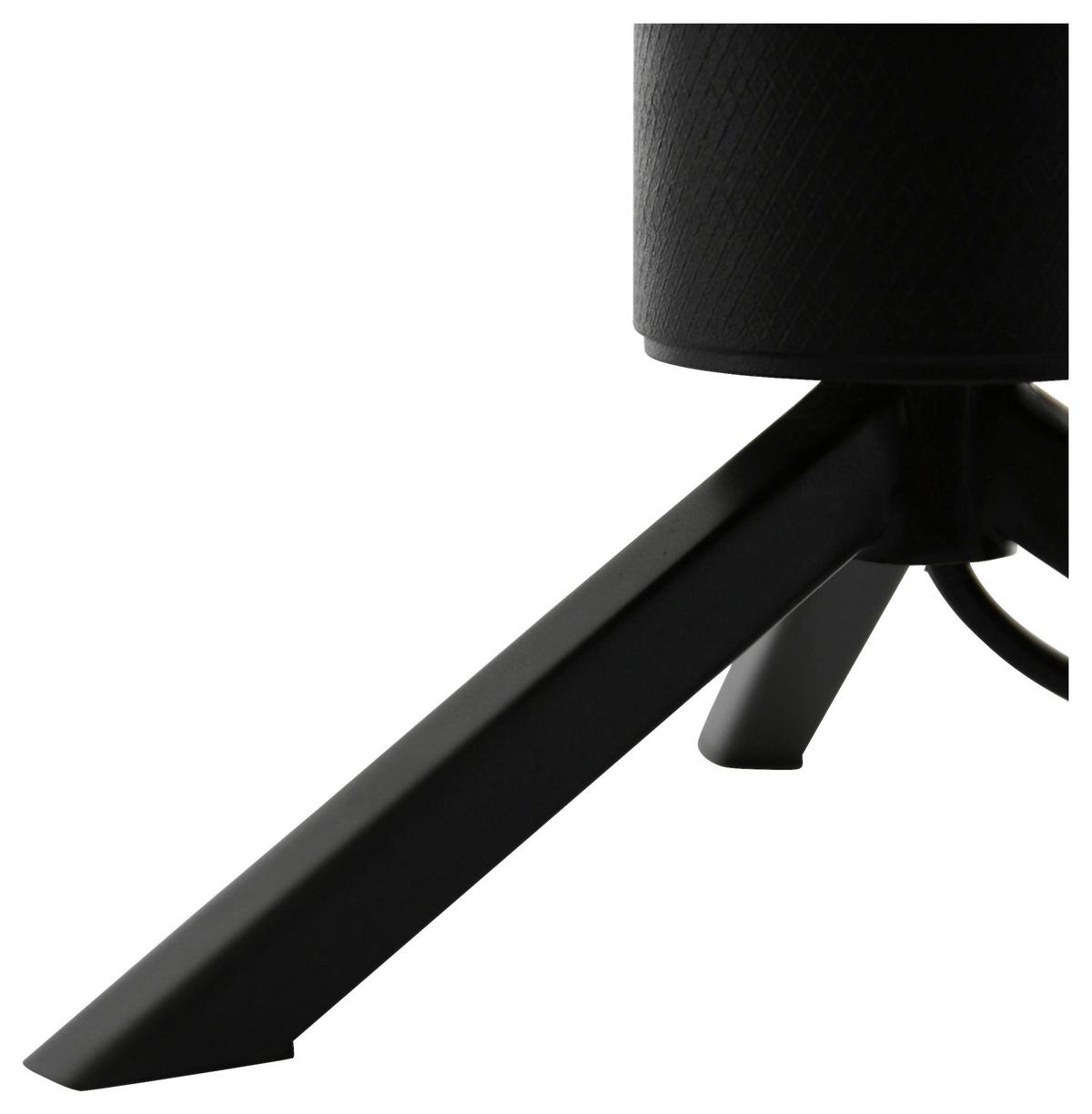 Tischleuchte Reflexion - Schwarz, Trend, Glas/Metall (15/23/15cm)