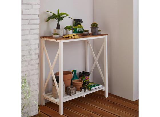Záhradný Regál Anna - hnedá/biela, drevo (90/95/45cm) - Mömax modern living Záhradný Regál Anna - hnedá/biela, drevo (90/95/45cm) - Mömax modern living