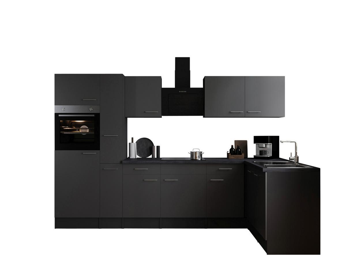 Eckküche Oliver Grau S: 310x172 Cm - Grau, Design, Holzwerkstoff (310/172cm) - Respekta