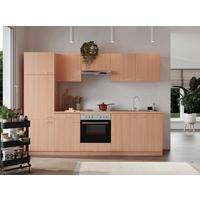Küchenblock Gerda Küchenblock 270 Cm - Buchefarben, Basics, Holzwerkstoff (270cm) - Respekta