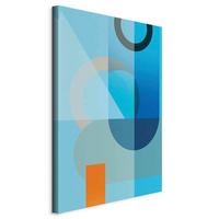Leinwandbild Blue Surface Hellblau B: 40 cm - Hellblau, Basics, Holzwerkstoff/Textil (40/60/1,2cm) - artgeist