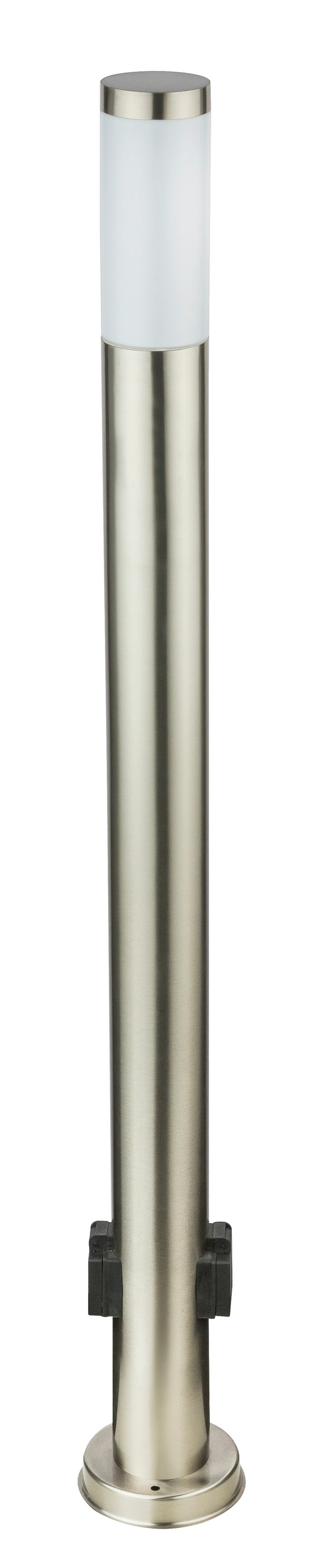 Außenleuchte 3159k - Edelstahlfarben/Opal, Design, Kunststoff/Metall (13,1/110cm) - Globo