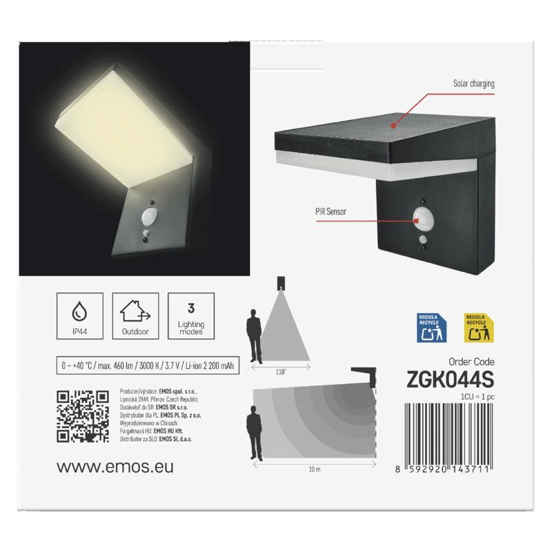 VONKAJŠIE LED SVIETIDLO VEREA - čierna, Modern, kov/plast