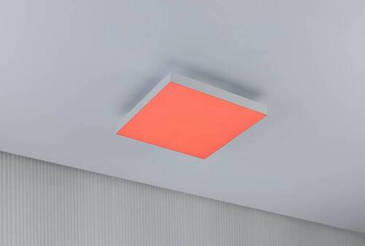 LED-Paneel L: 29,5 cm dimmbar - Weiß, Basics, Metall (29,5/29,5cm) - Paulmann
