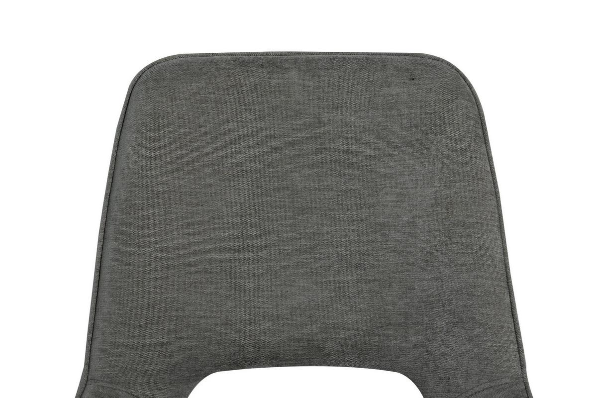 Stuhl Vero Grau B: 50 cm - Grau, MODERN, Textil/Metall (50/86/62cm) - Livetastic