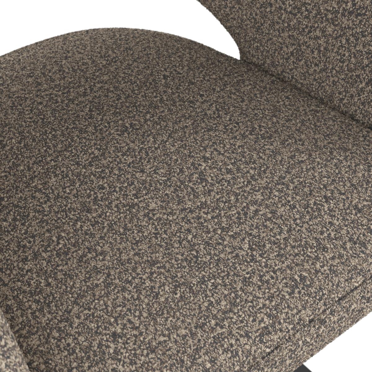 STOLIČKA S PODRÚČKAMI ARIA - čierna/čiernohnedá, Modern, kov/drevo (54/82/62cm) - Bessagi Home