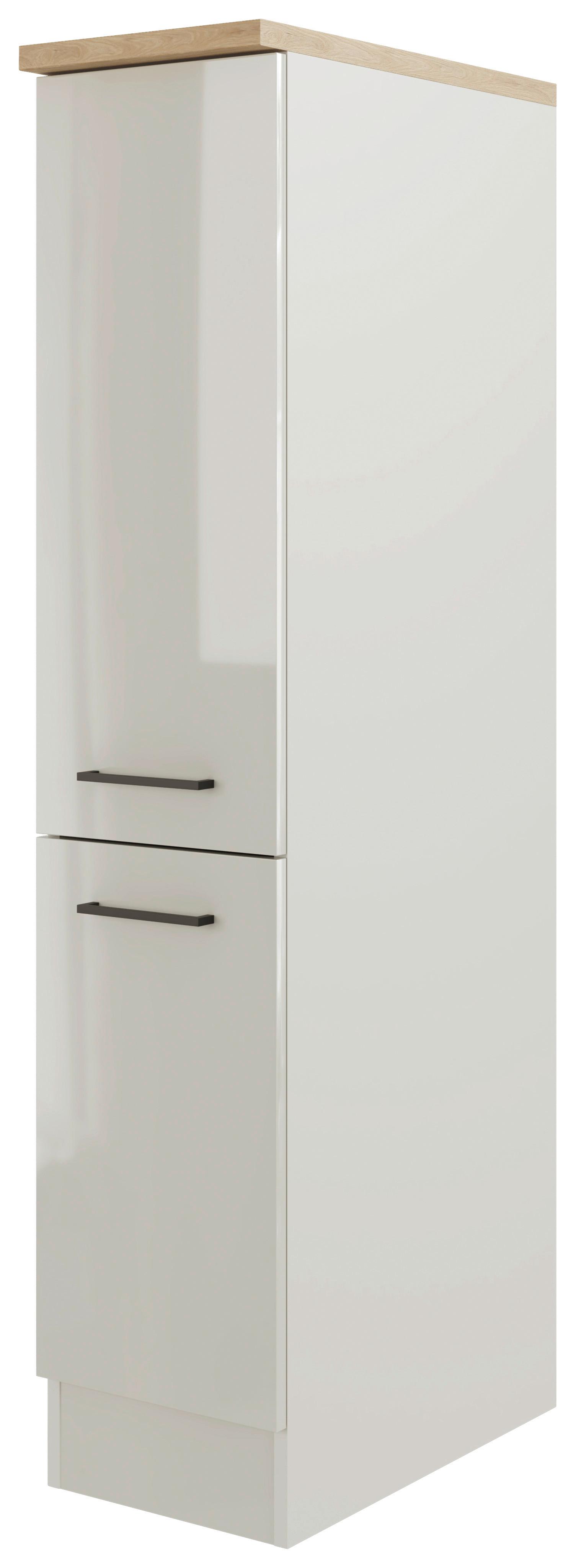 Potravinová skříň LEVI - šedá/černá, Moderní, kov/kompozitní dřevo (30/162/57cm) - FlexWell