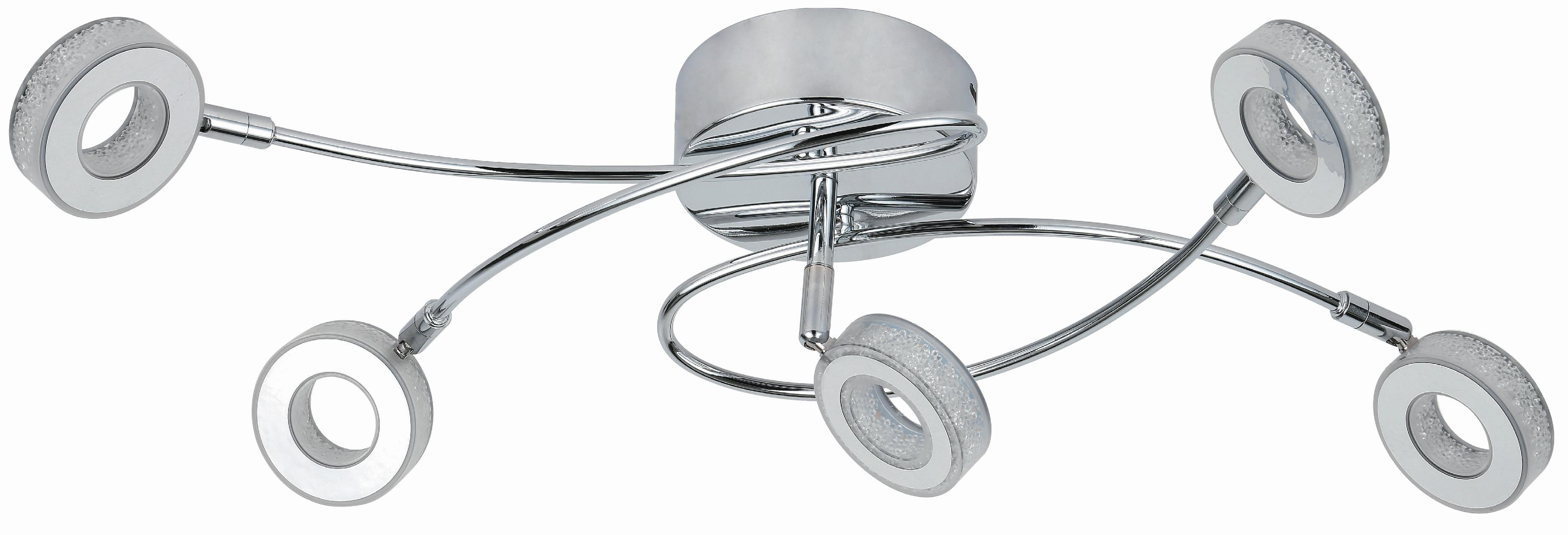 LED-DECKENLEUCHTE VINOLA - Chromfarben, Design, Kunststoff/Metall (68/30/20cm)